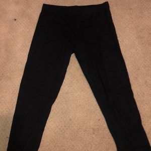 Black Forever21 Cropped Leggings